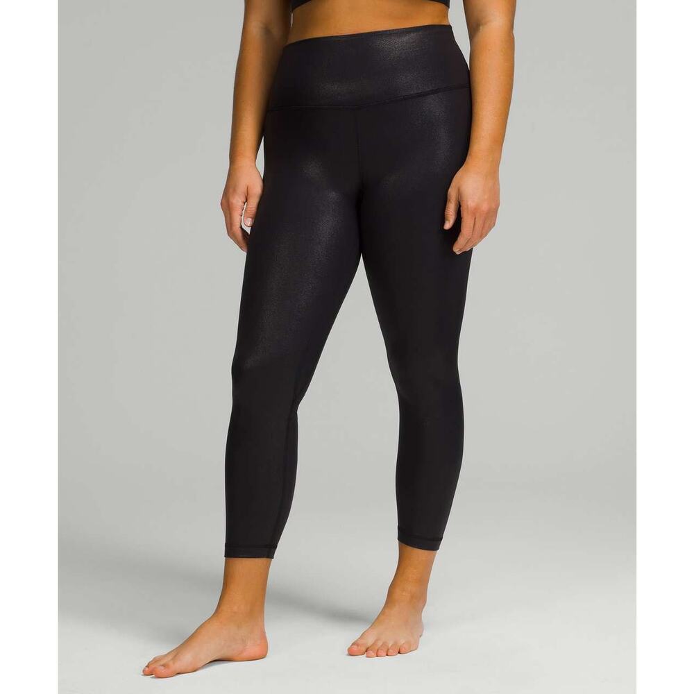 lululemon athletica Black High-Rise Shiny Leggings